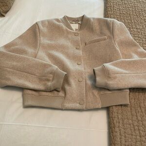 H&M Cropped Bomber Jacket - Size XS
